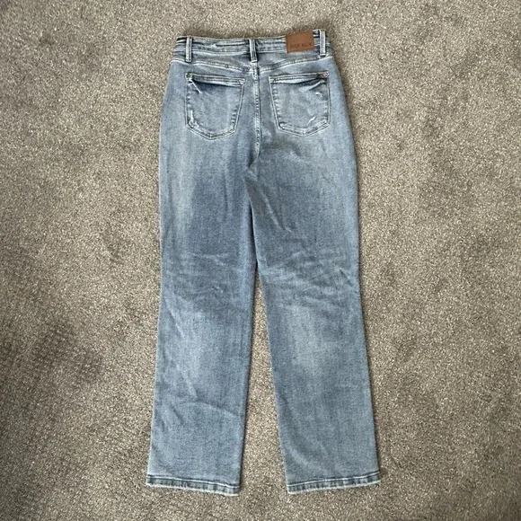 Judy Blue Something New CrossOver Hi-Rise Dad Jeans~Women's 7/28 - Picture 4 of 15